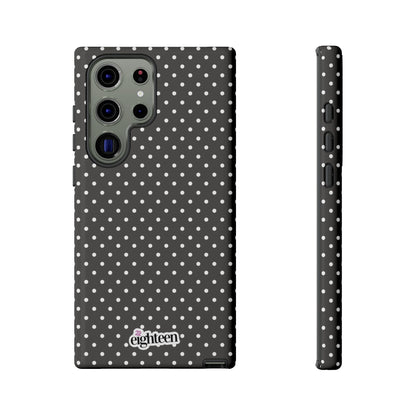 Charcoal Dotty Tough Phone Case