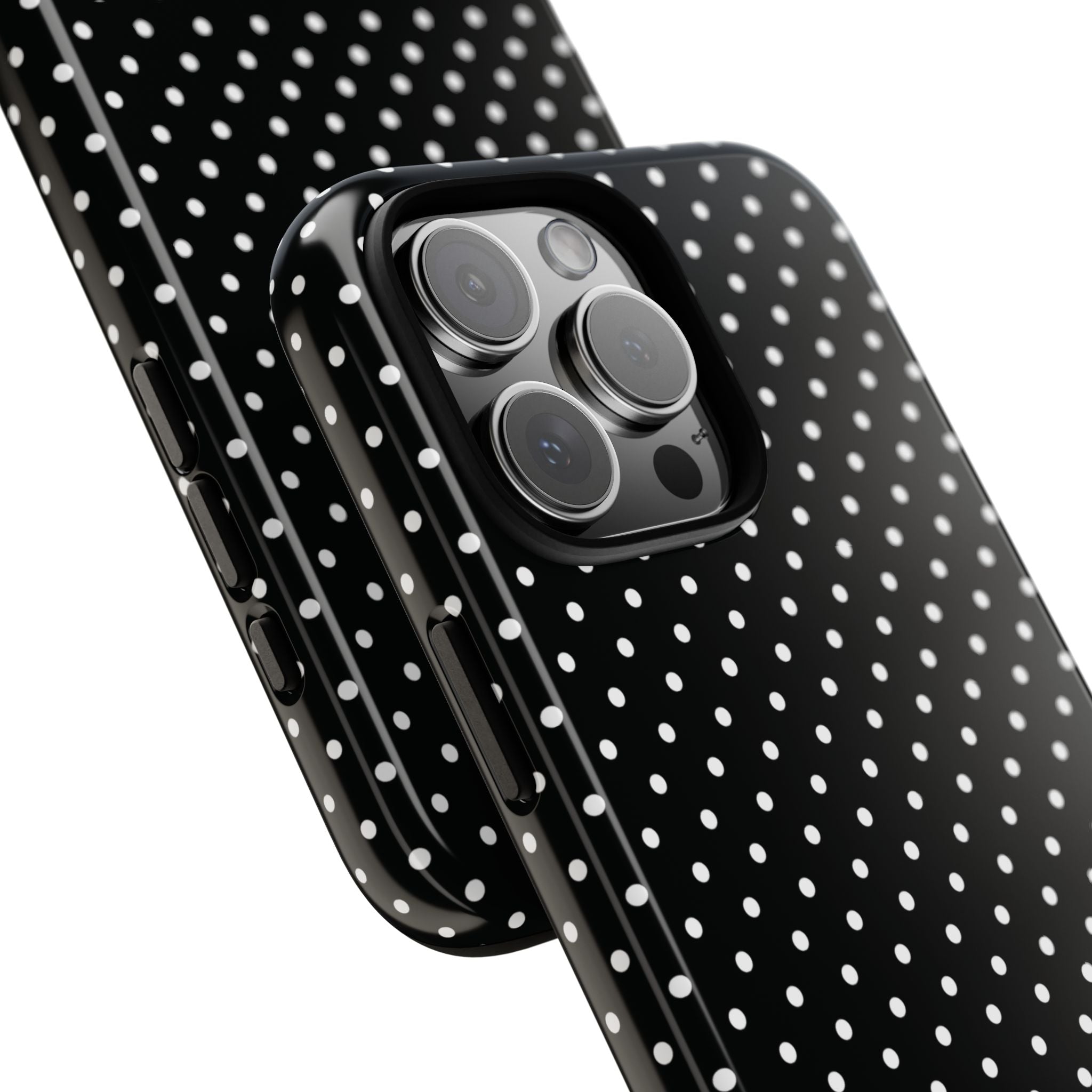 Black Dotty Tough Phone Case