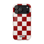 Crimson & Cream Check, Please! MagSafe Phone Case