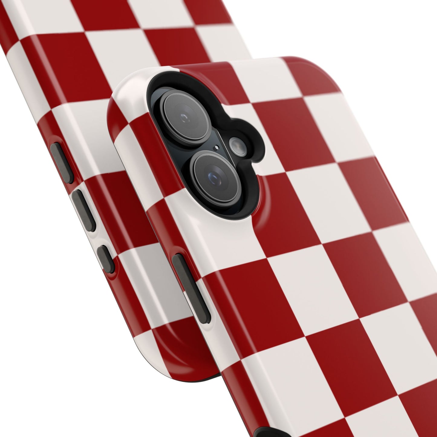 Crimson & Cream Sorority Checkered MagSafe Tough Case