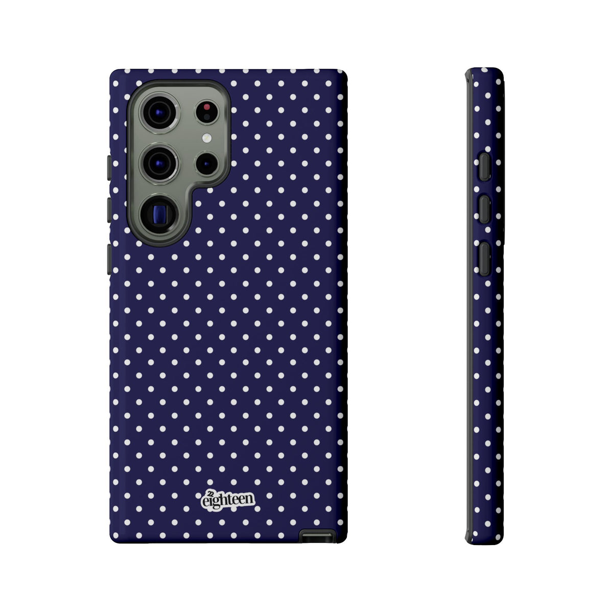 Deep Blue Dotty Phone Case