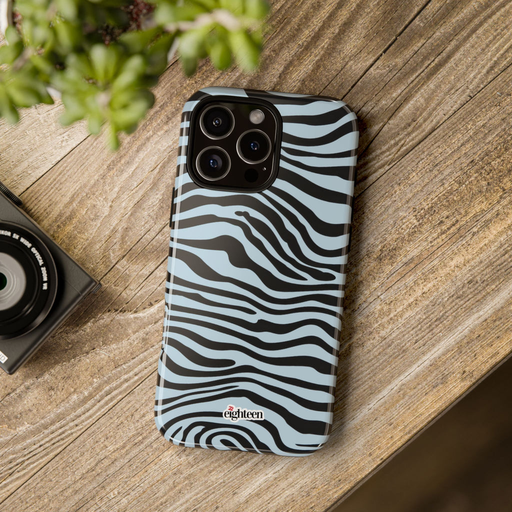 Blue Saharan Stripe Tough Phone Case