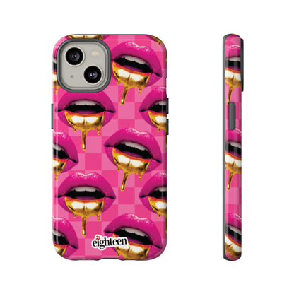 Pink Ms Pouty Tough Phone Case