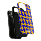 Royal Blue & Gold Staccato Tough Phone Case