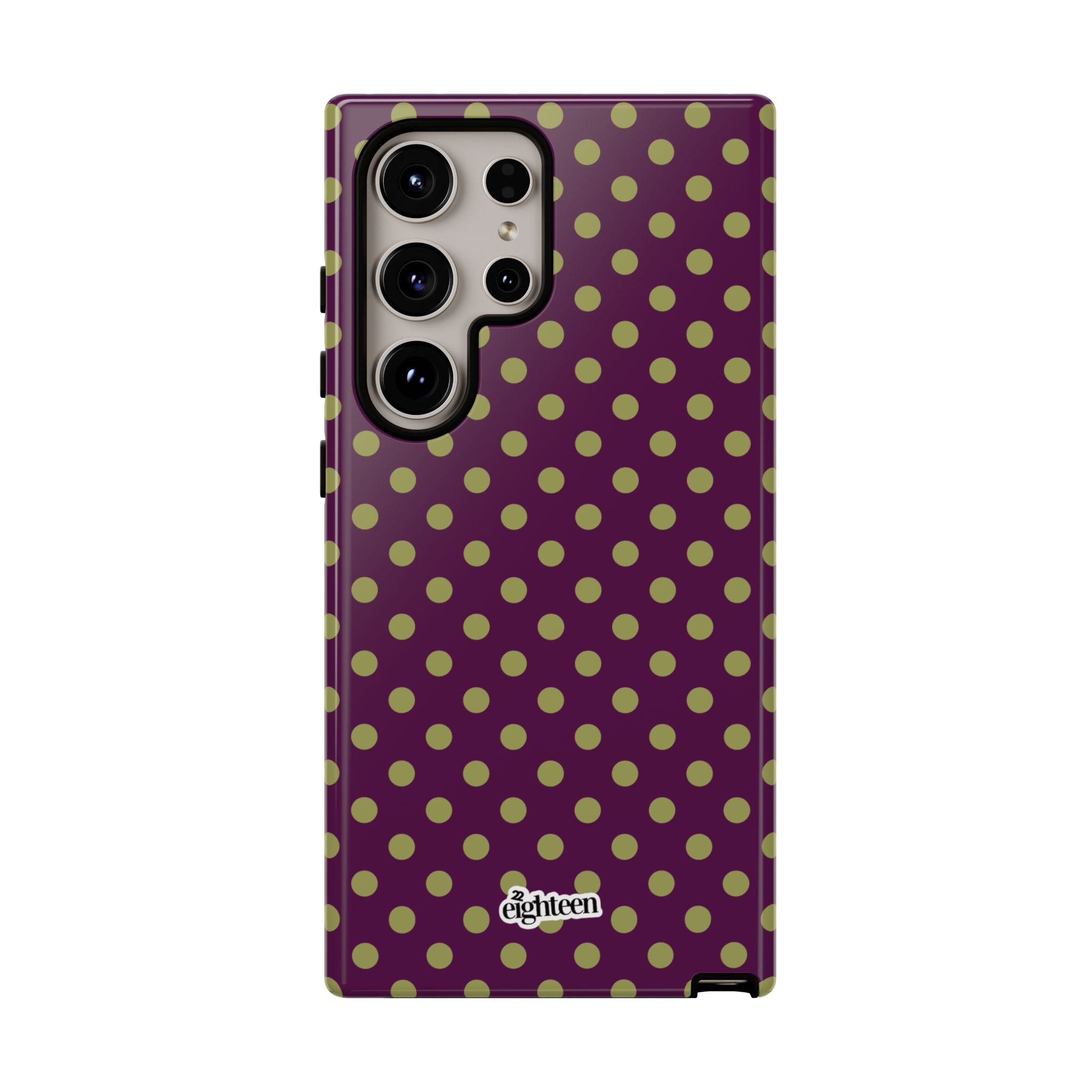 Deep Burgundy & Acacia Dot Theory Phone Case