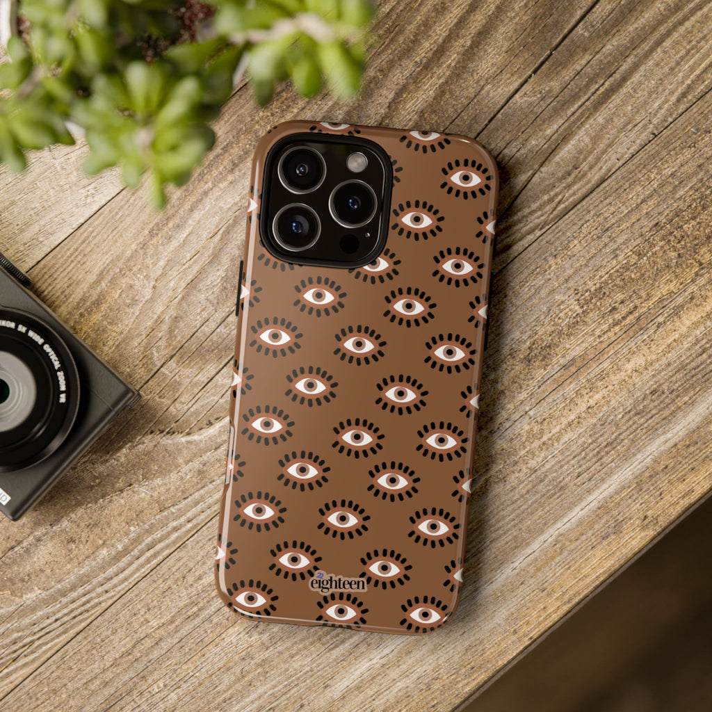 Brown Gaze Tough Phone Case