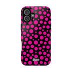 Black + Pink Poppy MagSafe Tough Case