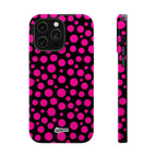 Black + Pink Poppy MagSafe Tough Case