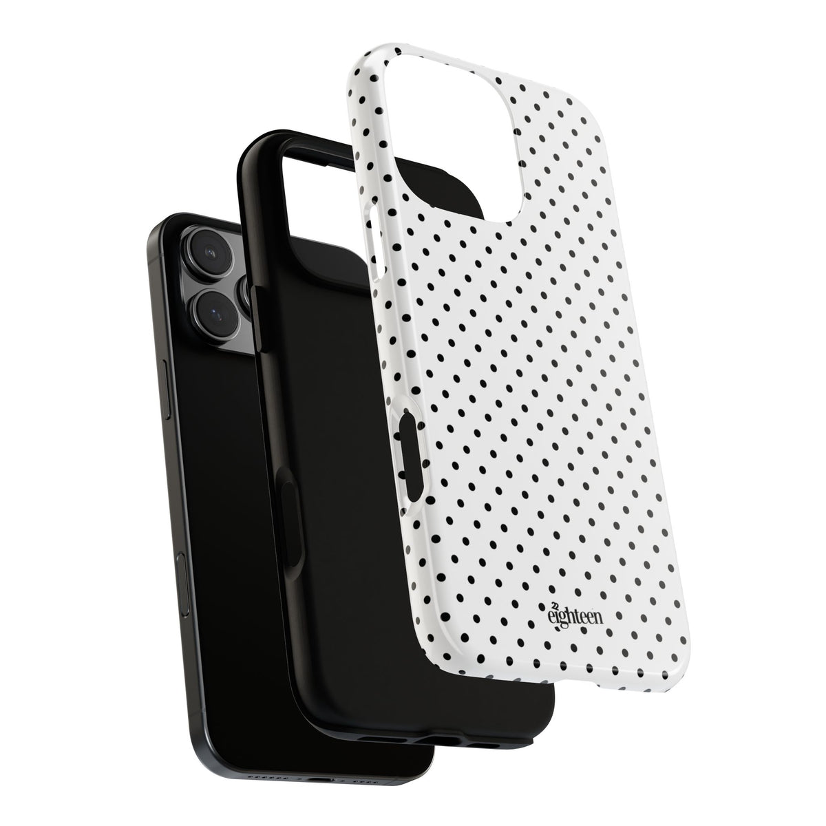White Dotty Phone Case