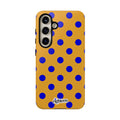 Royal Blue & Gold Dot Theory Phone Case