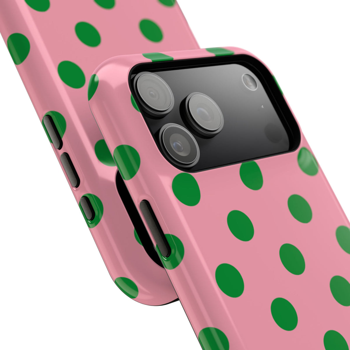 Pink Salmon & Apple Green Dot Theory MagSafe Phone Case