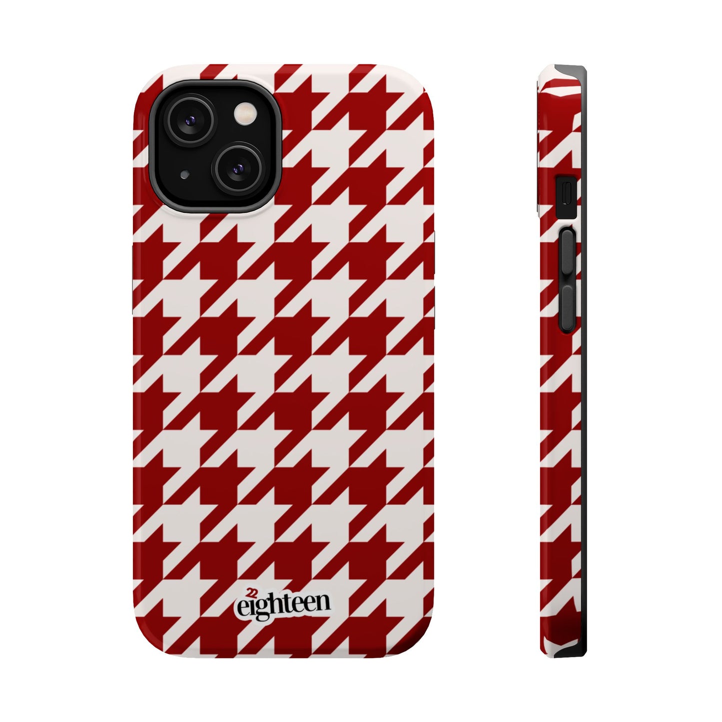 Crimson & Cream Sorority Houndstooth MagSafe Tough Case