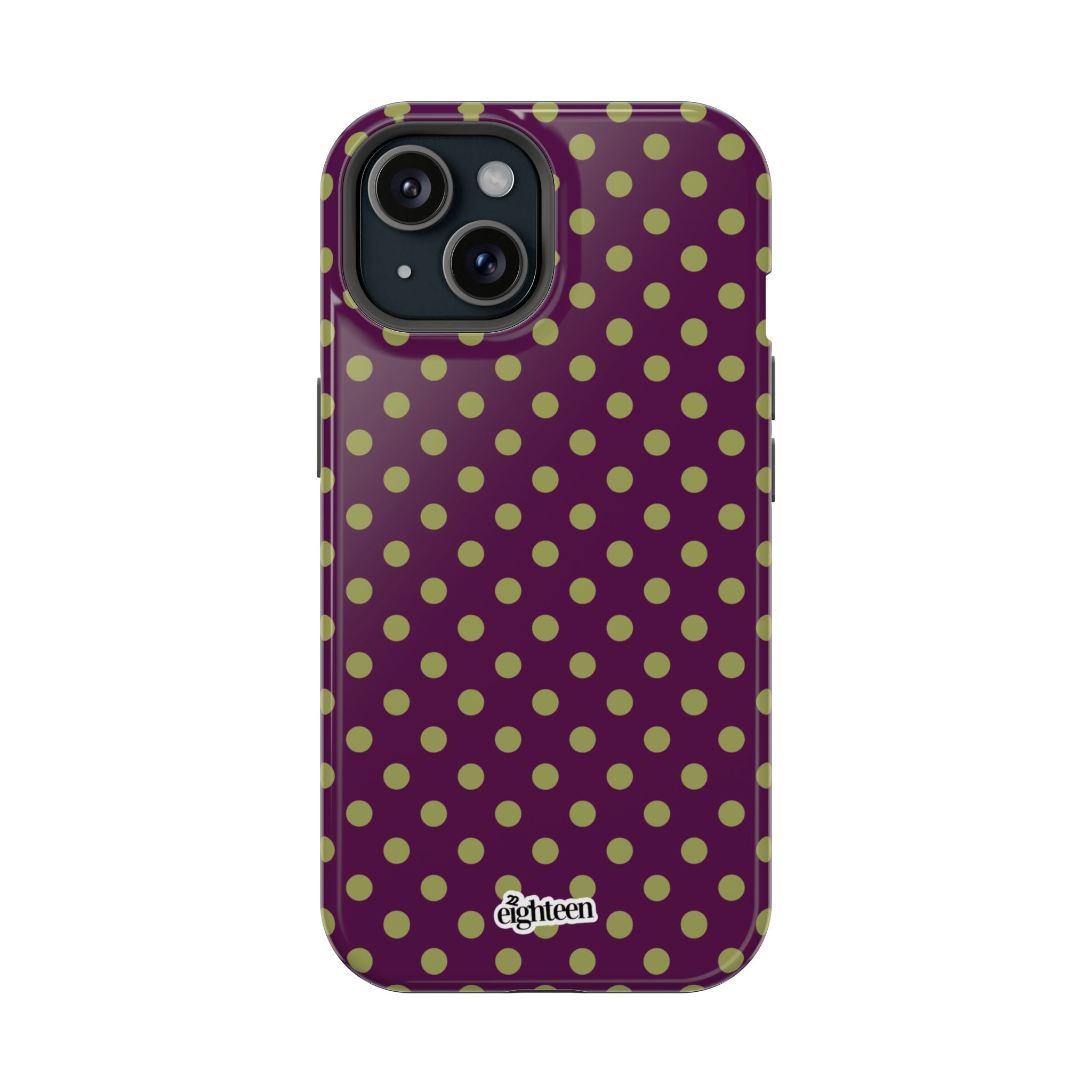 Deep Burgundy & Acacia Dot Theory MagSafe Phone Case