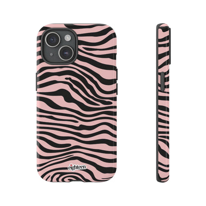 Pink Saharan Stripe Tough Phone Case