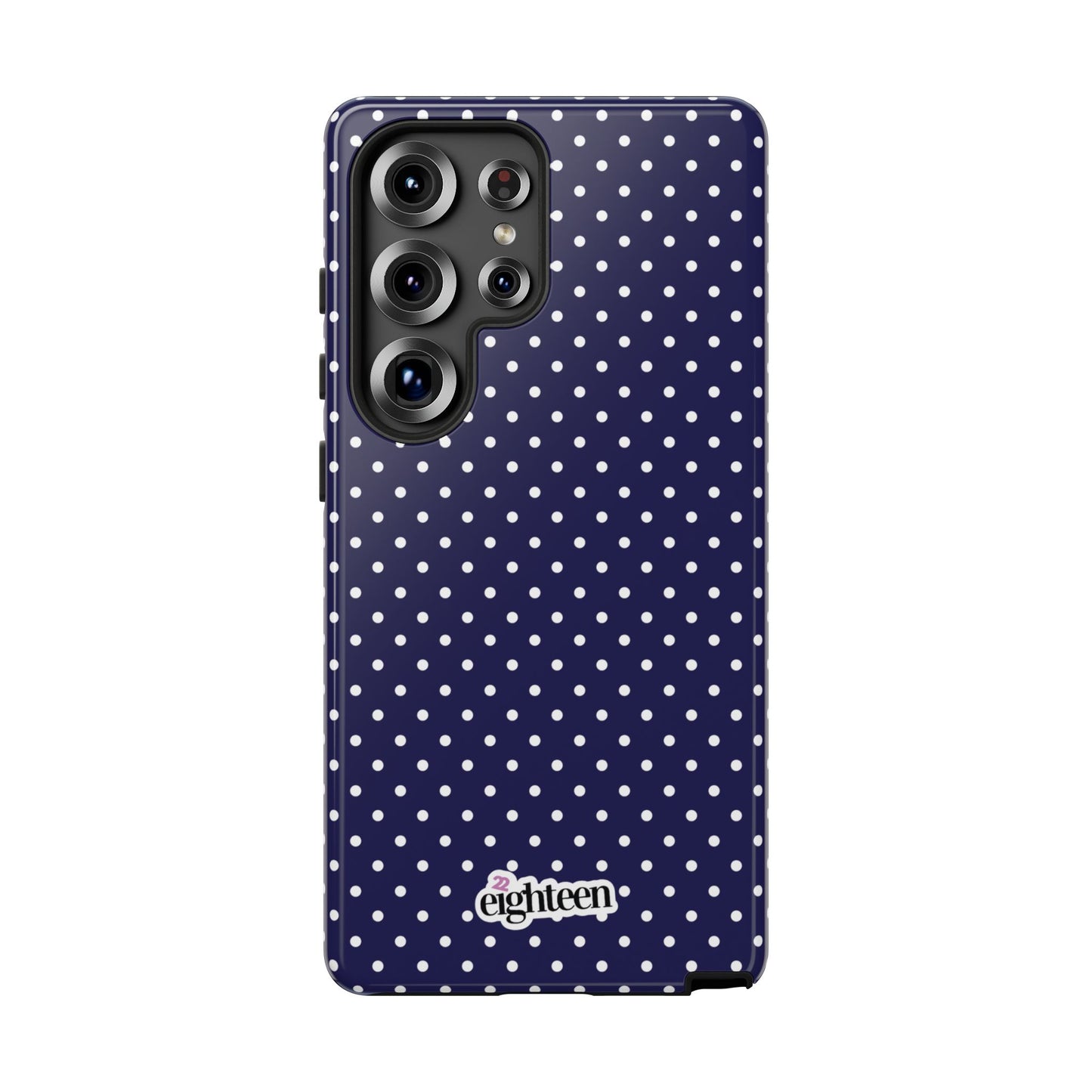 Deep Blue Dotty Tough Phone Case