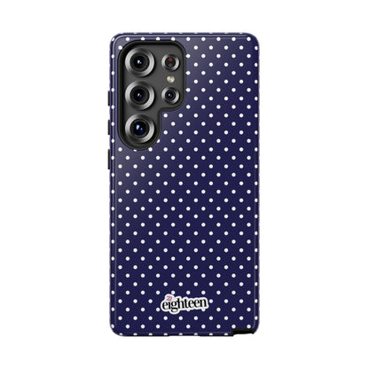 Deep Blue Dotty Tough Phone Case