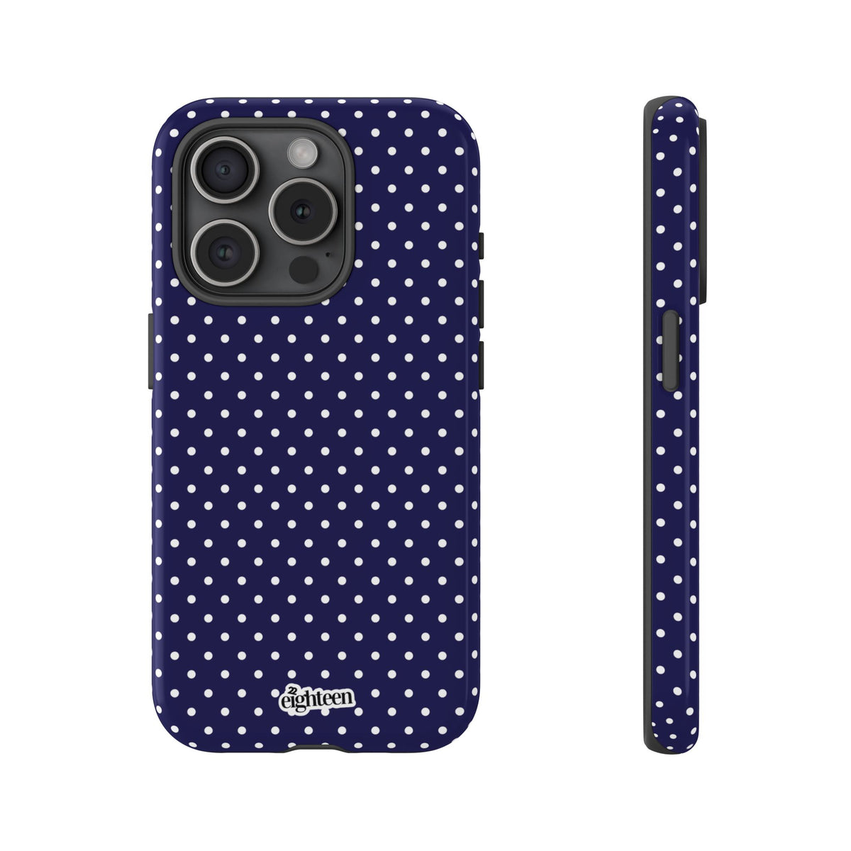 Deep Blue Dotty Phone Case