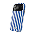 Royal Blue & White Baseline MagSafe Phone Case