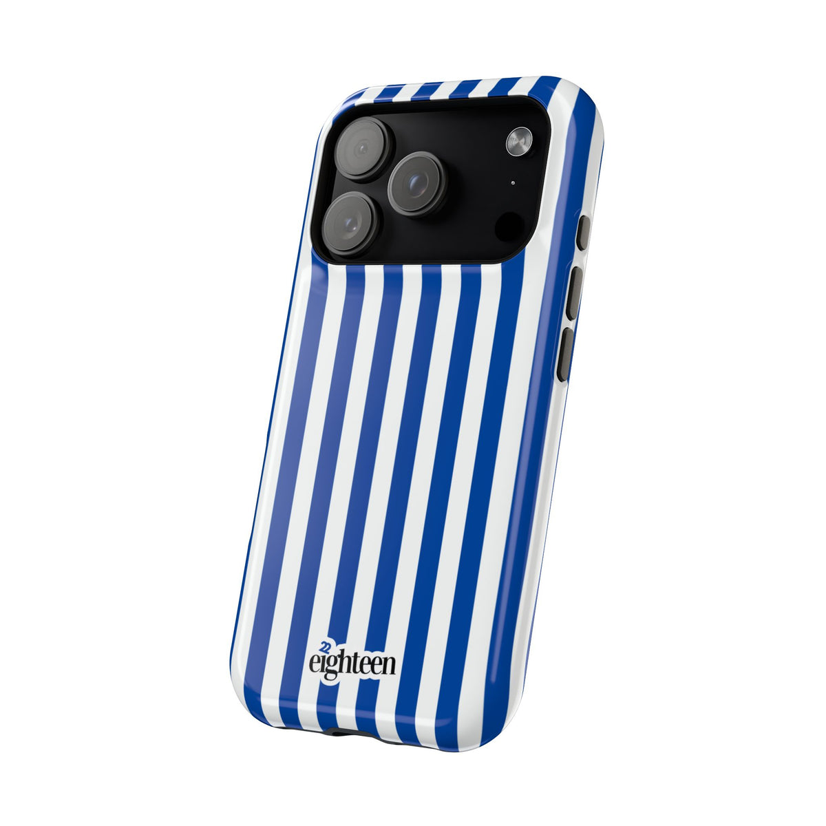 Royal Blue & White Baseline MagSafe Phone Case