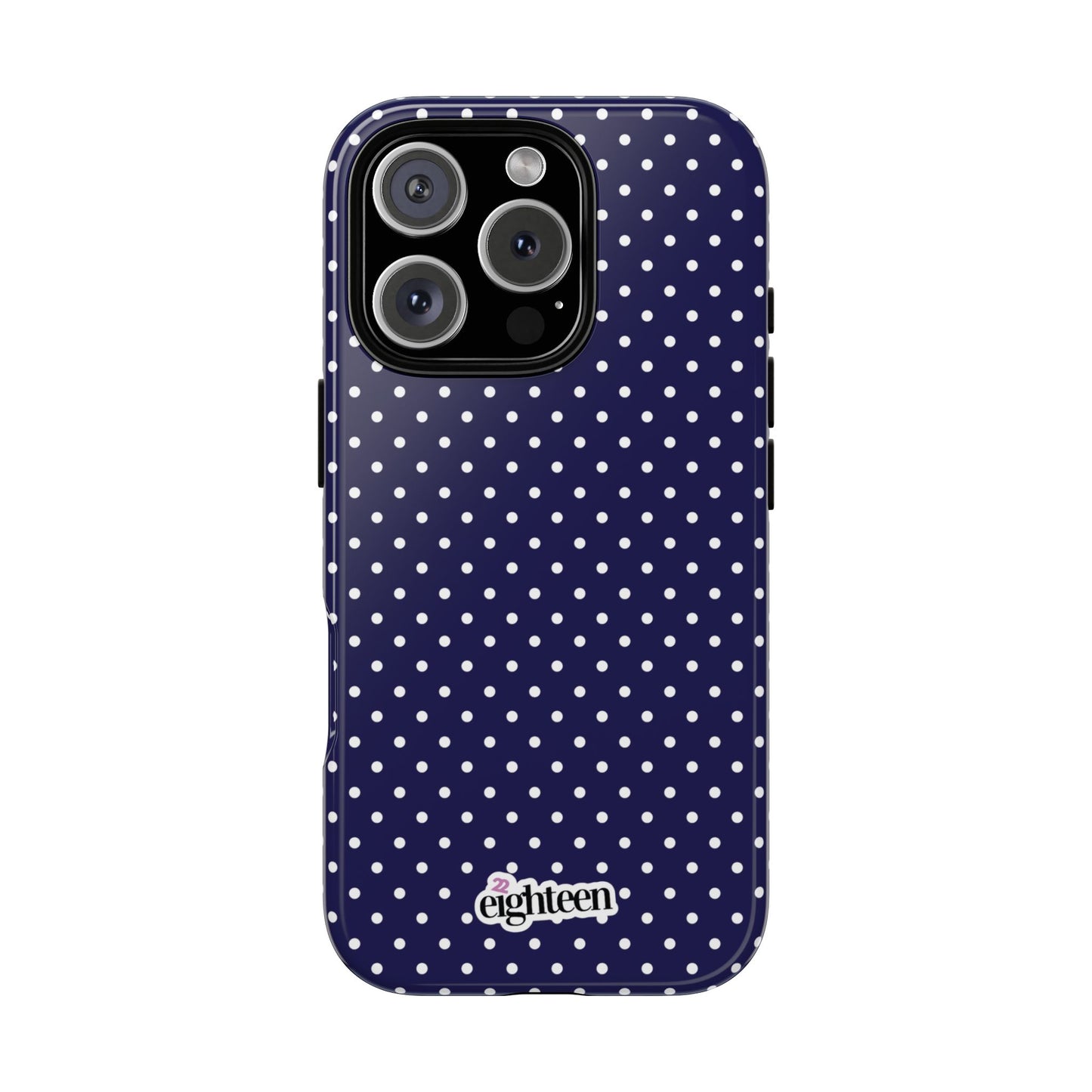 Deep Blue Dotty Tough Phone Case