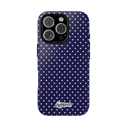 Deep Blue Dotty Tough Phone Case