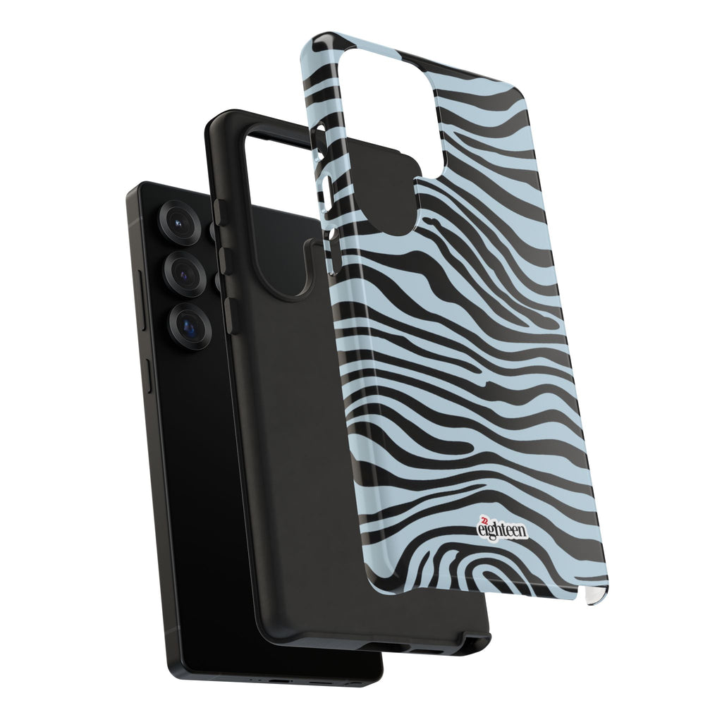 Blue Saharan Stripe Tough Phone Case