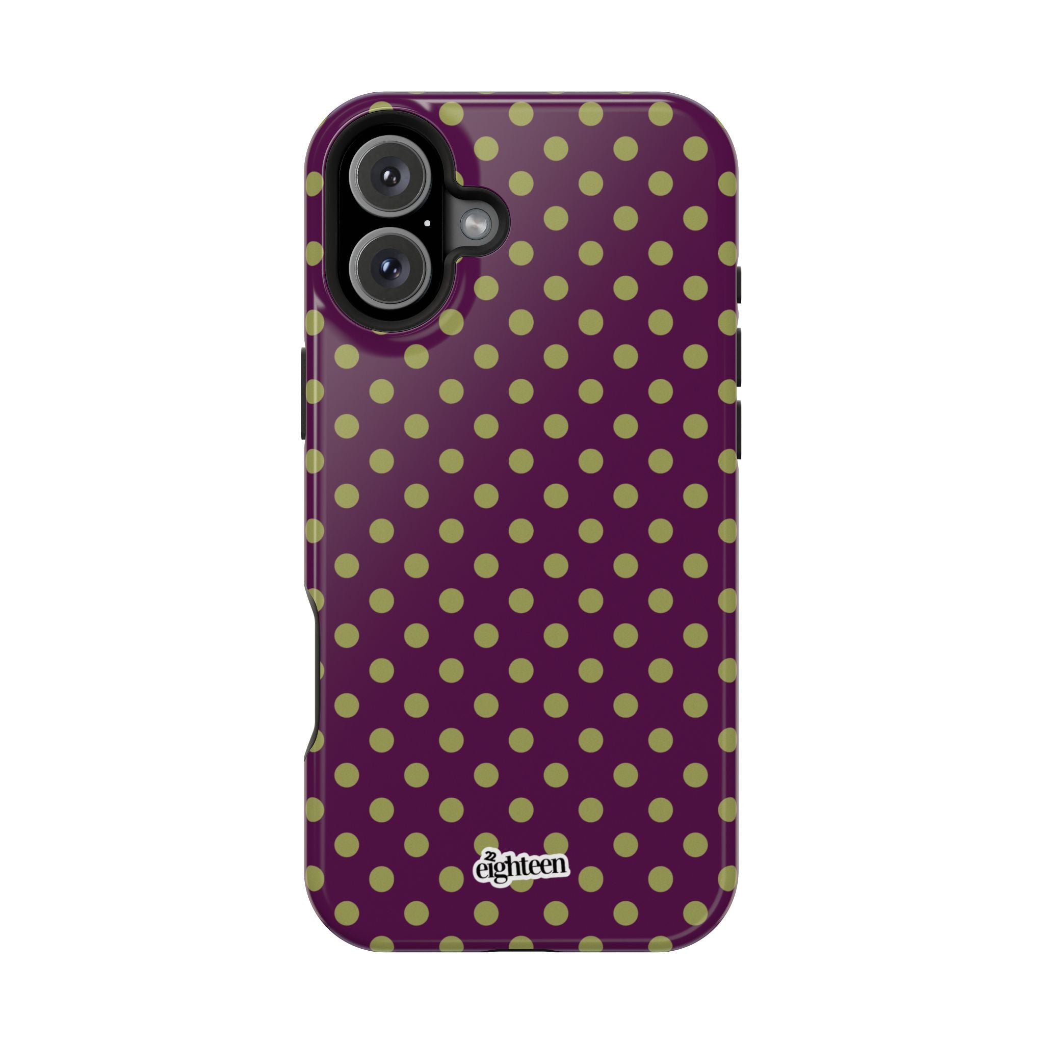 Deep Burgundy & Acacia Dot Theory MagSafe Phone Case