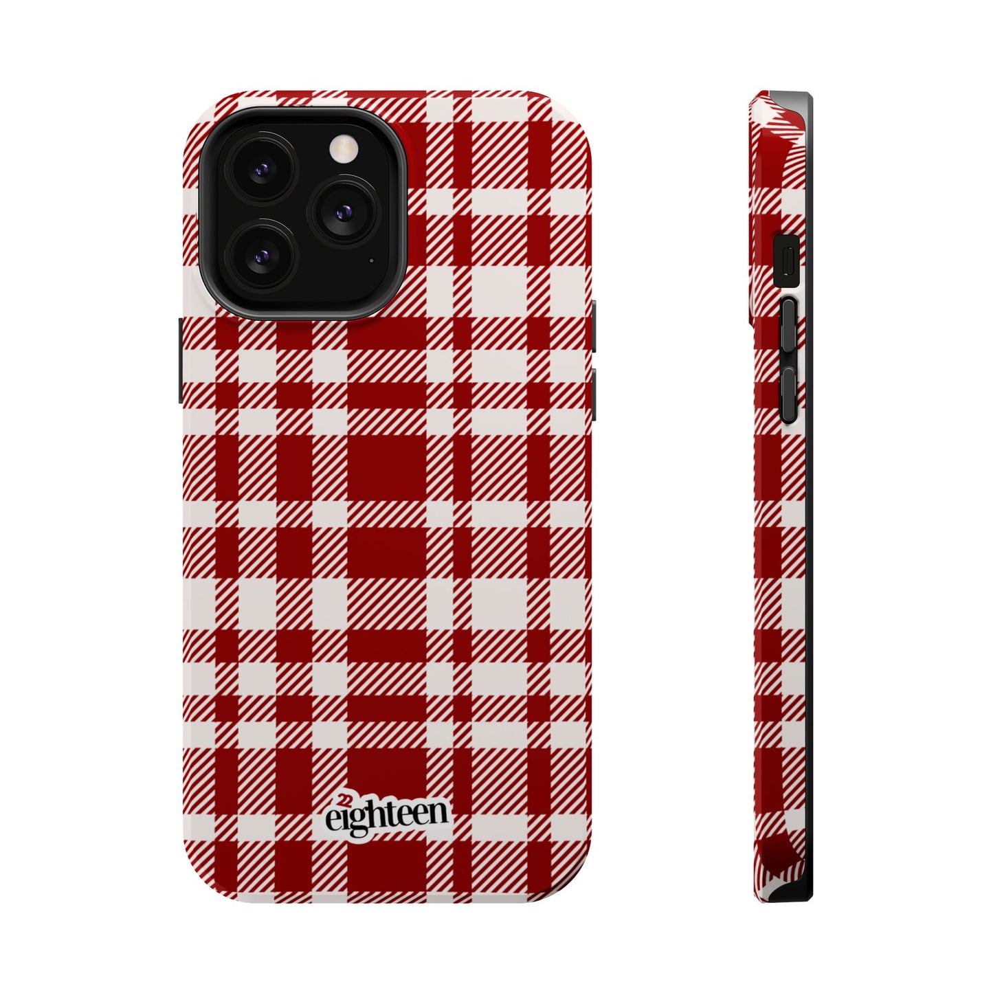 Crimson & Cream Sorority Plaid MagSafe Tough Case