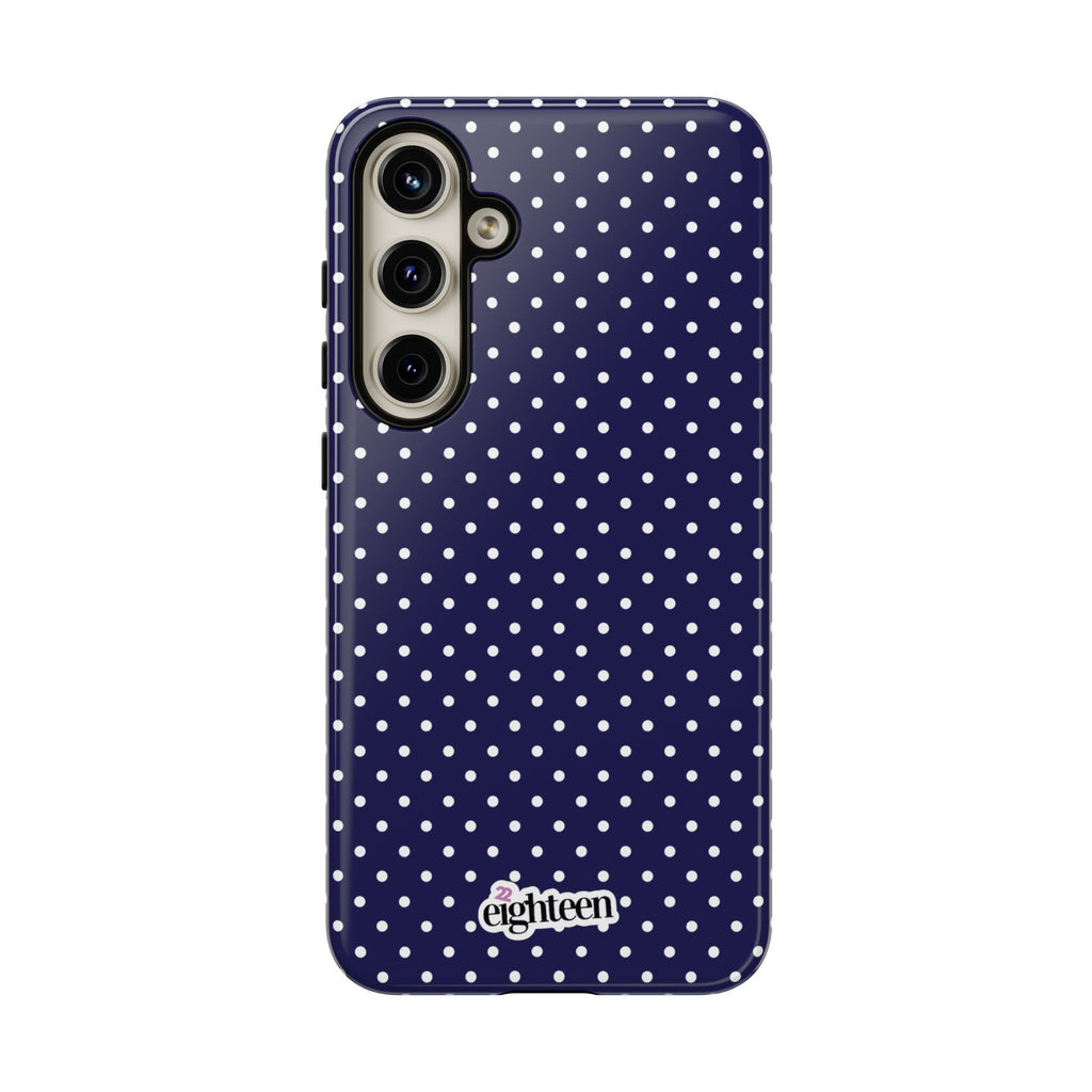 Deep Blue Dotty Phone Case