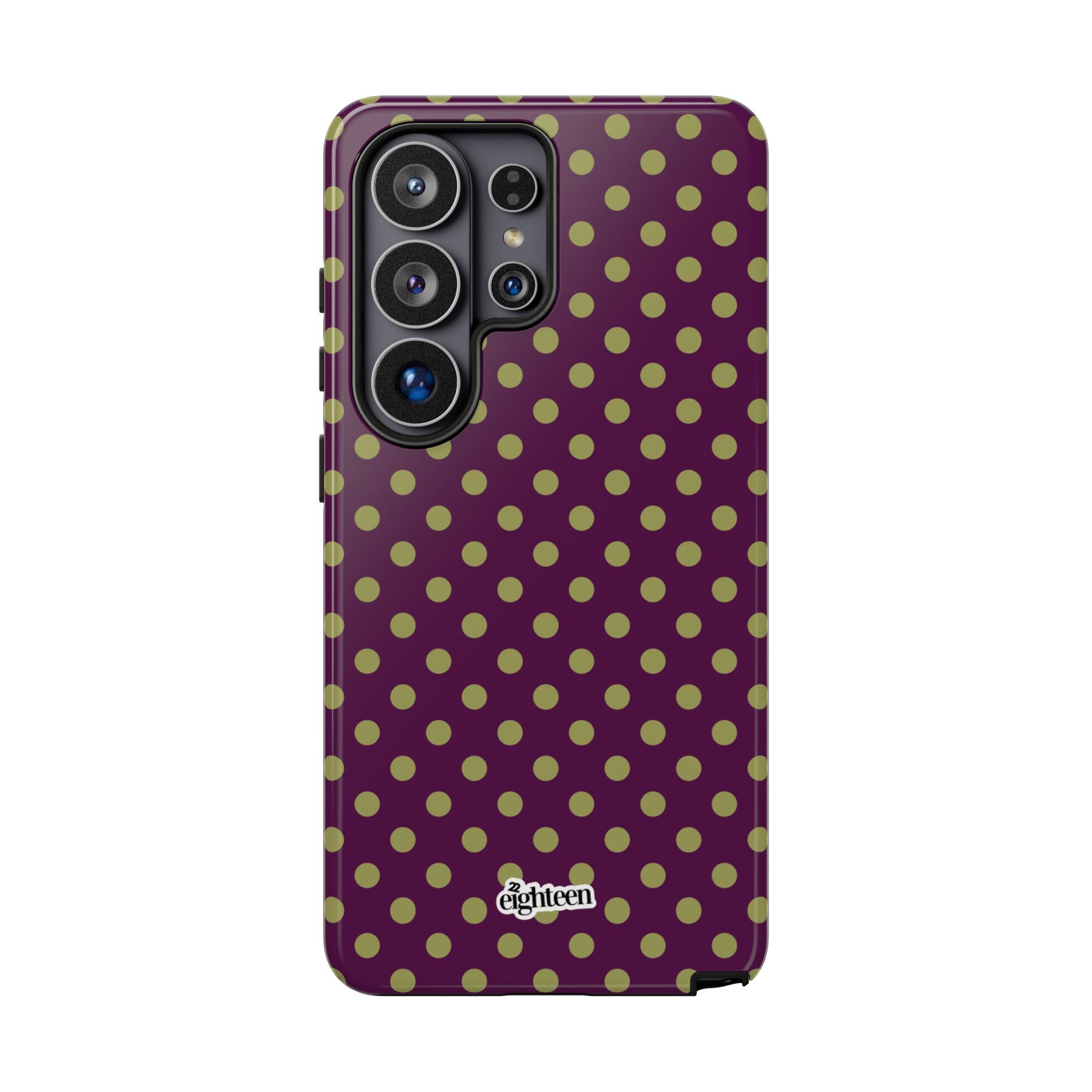 Deep Burgundy & Acacia Dot Theory Phone Case