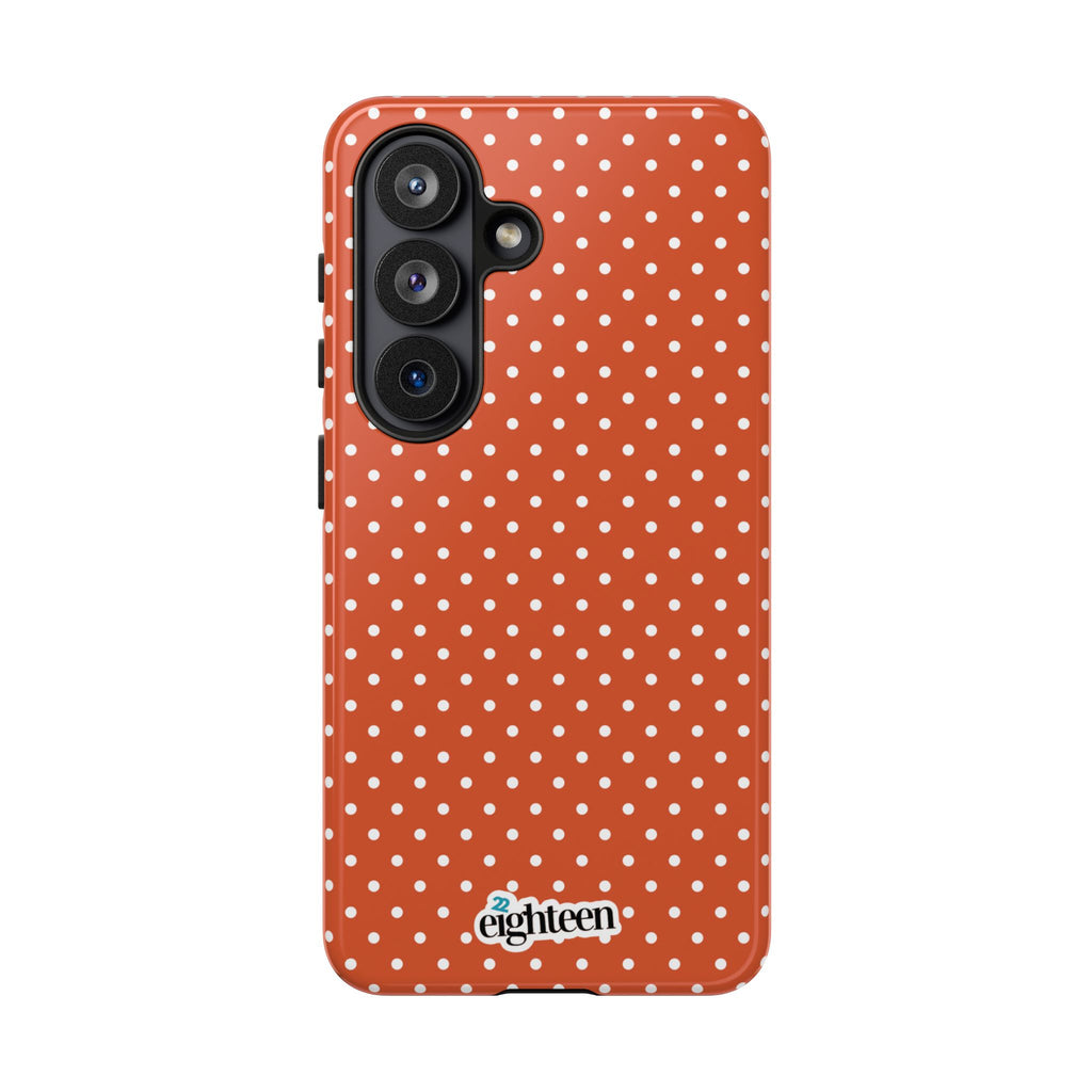 Harvest Orange Dotty Tough Phone Case