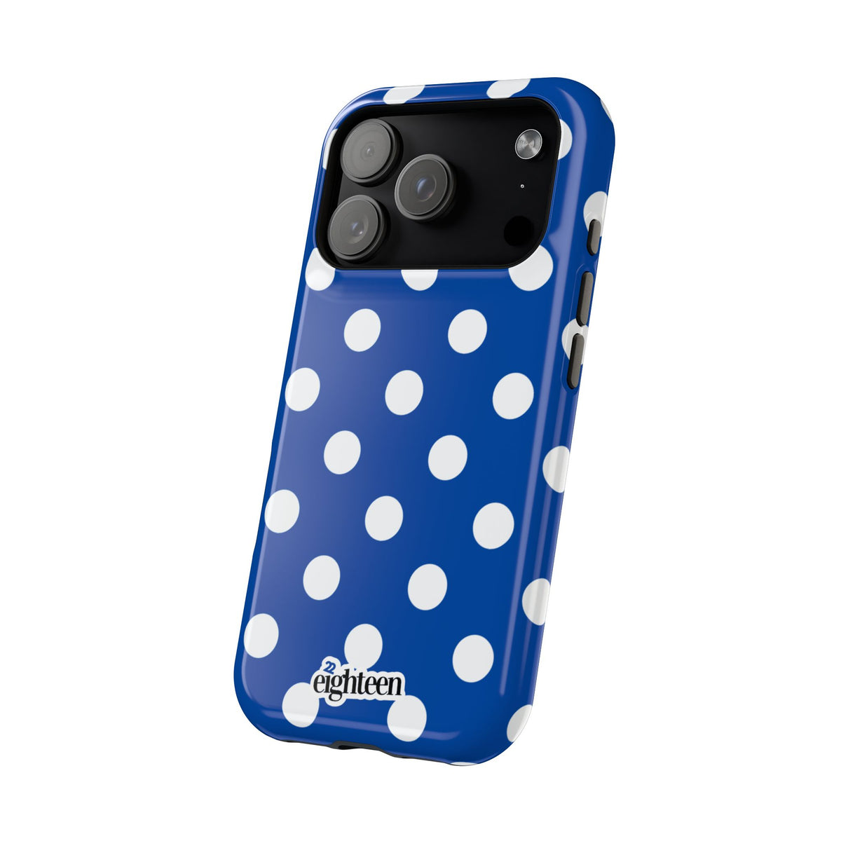 Royal Blue & White Dot Theory MagSafe Phone Case