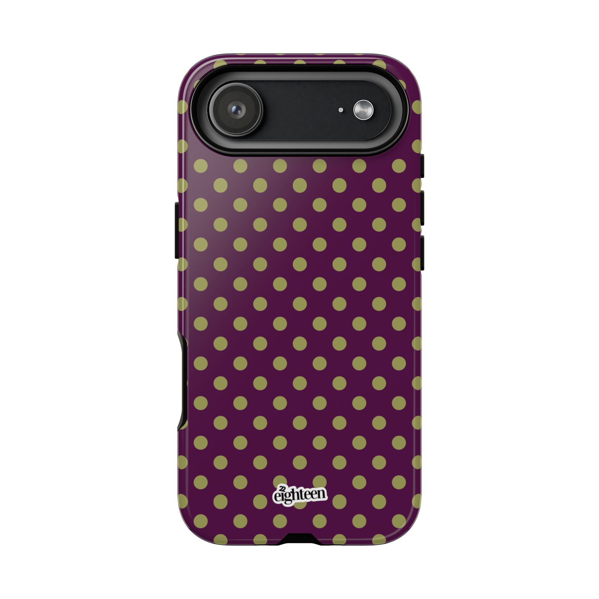 Deep Burgundy & Acacia Dot Theory Phone Case