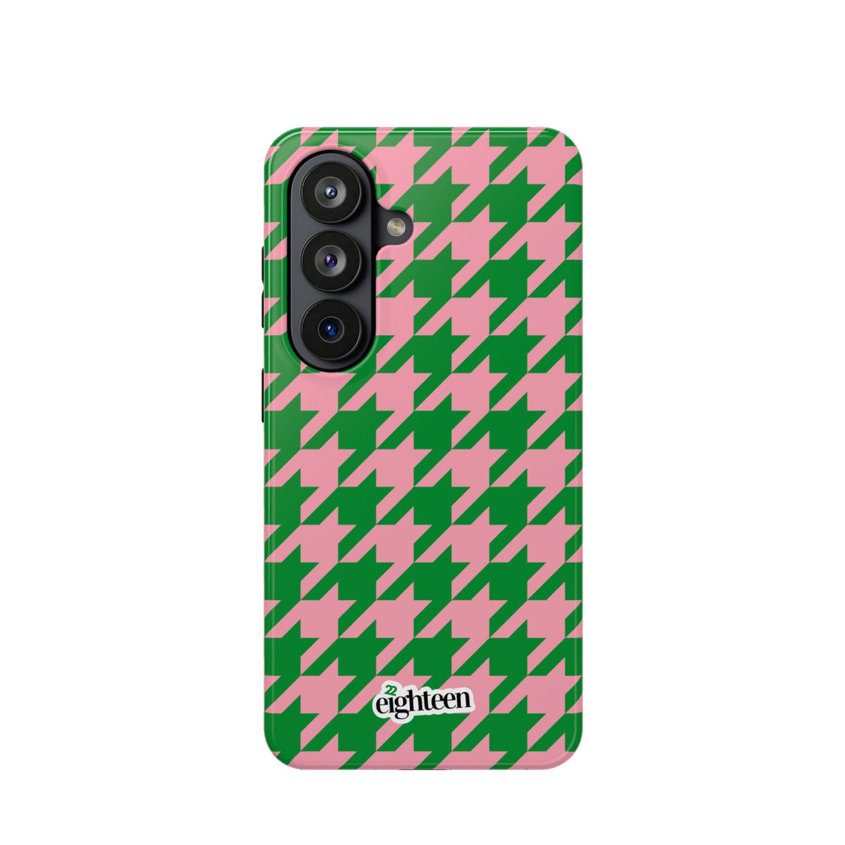 Pink Salmon & Apple Green Staccato MagSafe Phone Case