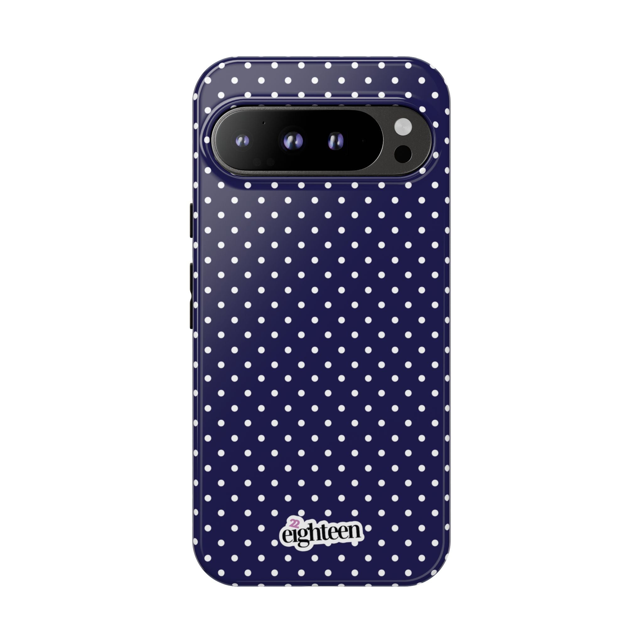 Deep Blue Dotty Tough Phone Case