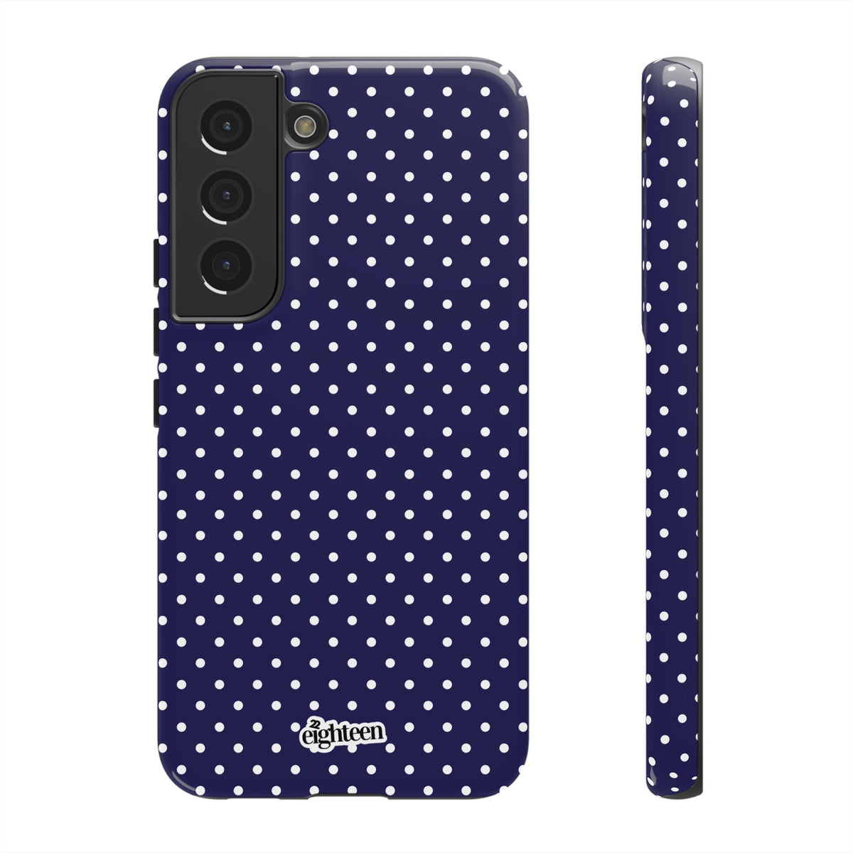 Deep Blue Dotty Phone Case