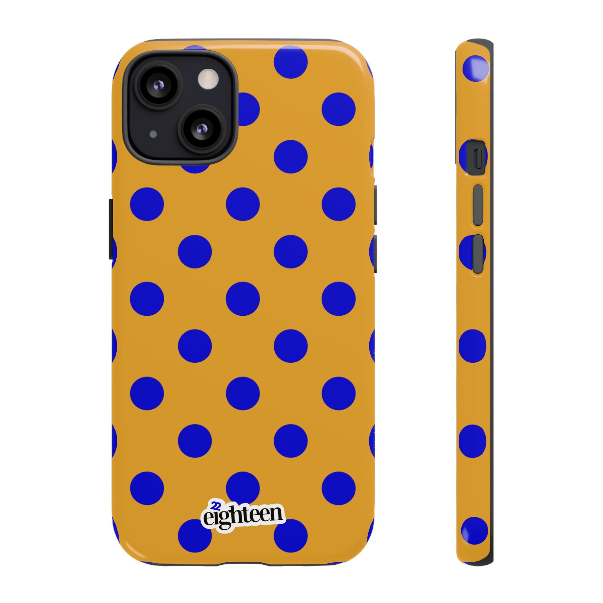 Royal Blue & Gold Dot Theory Tough Phone Case