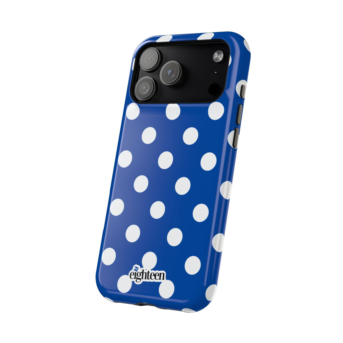 Royal Blue & White Dot Theory MagSafe Phone Case