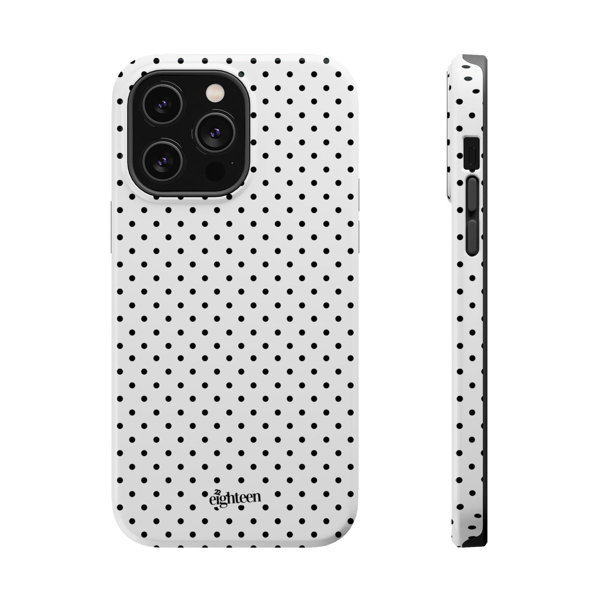 White Dotty MagSafe Phone Case