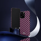 Maroon + White Dot Theory Phone Case