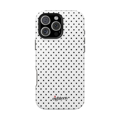 White Dotty MagSafe Tough Case