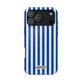 Royal Blue & White Baseline MagSafe Phone Case
