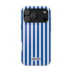 Royal Blue & White Baseline MagSafe Phone Case