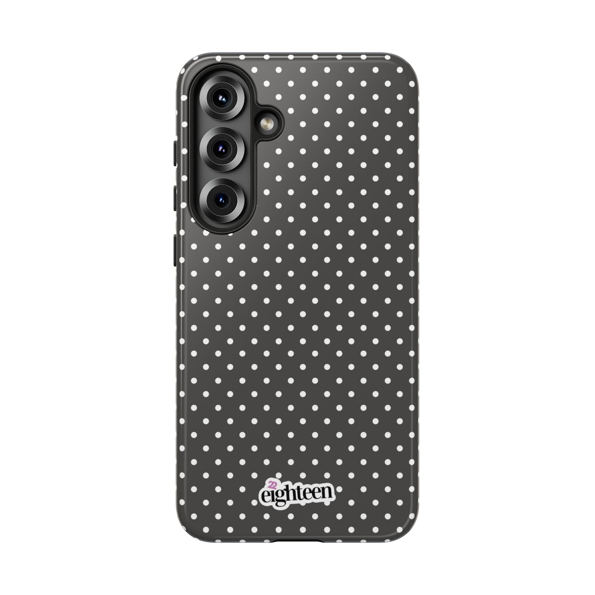 Charcoal Dotty Tough Phone Case