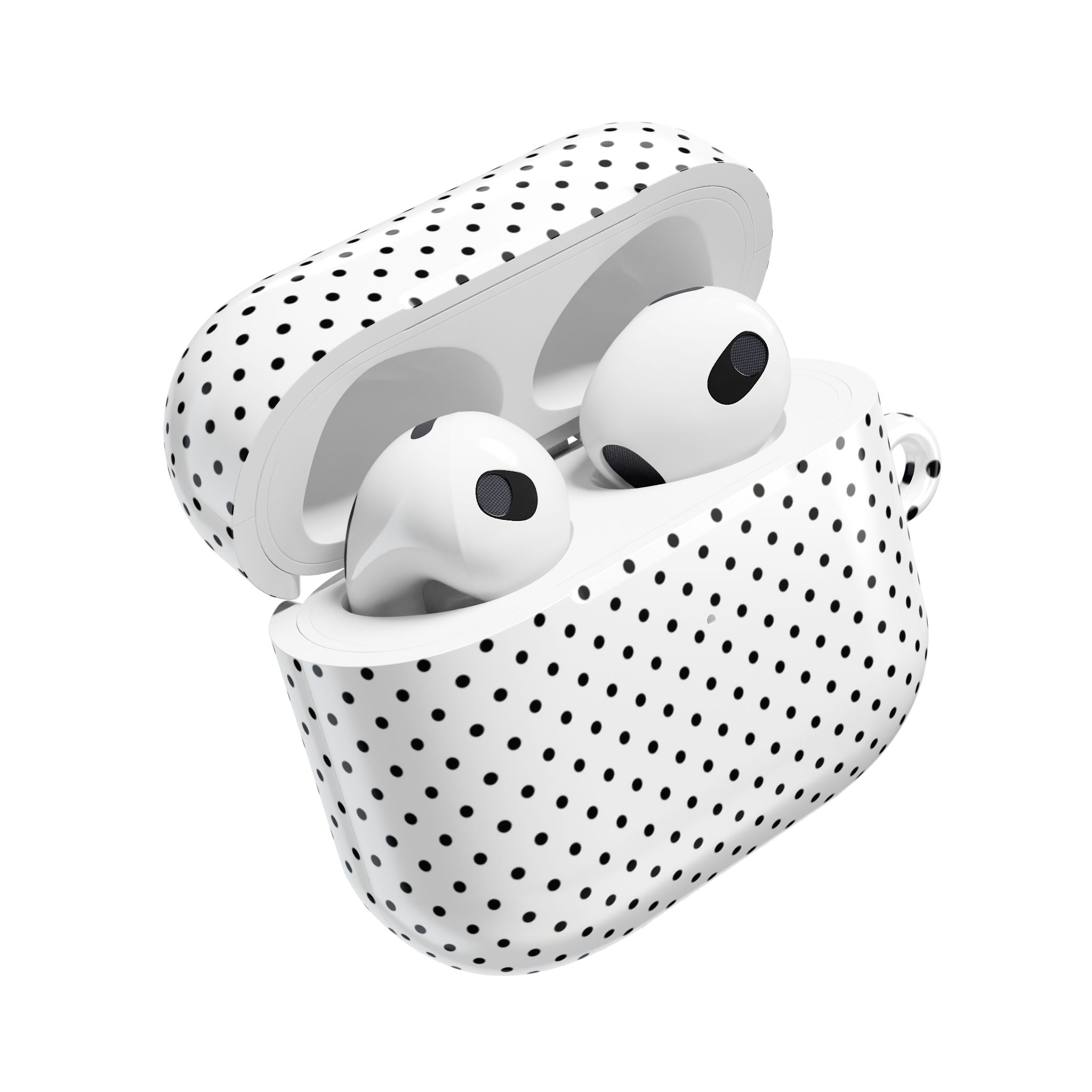 White Dotty AirPods Case