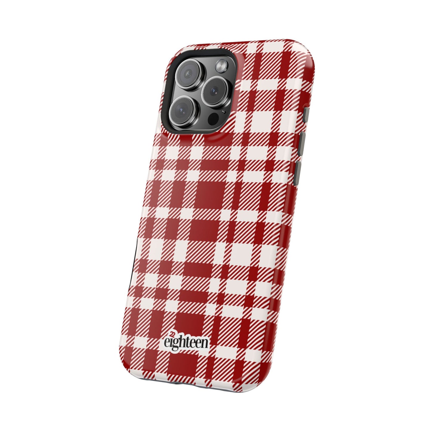 Crimson & Cream Sorority Plaid MagSafe Tough Case