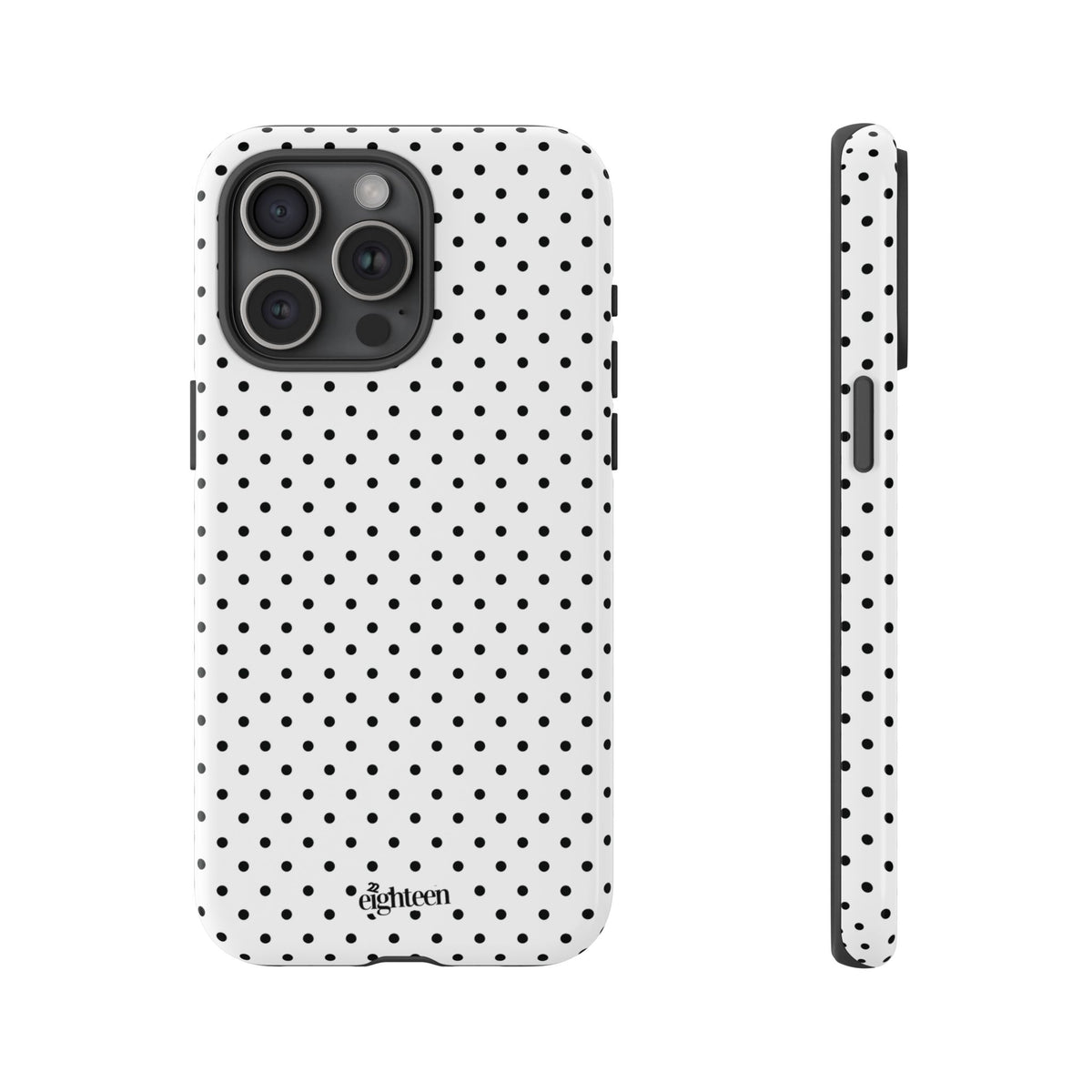 White Dotty Phone Case