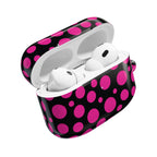 Black + Pink Poppy AirPods Case
