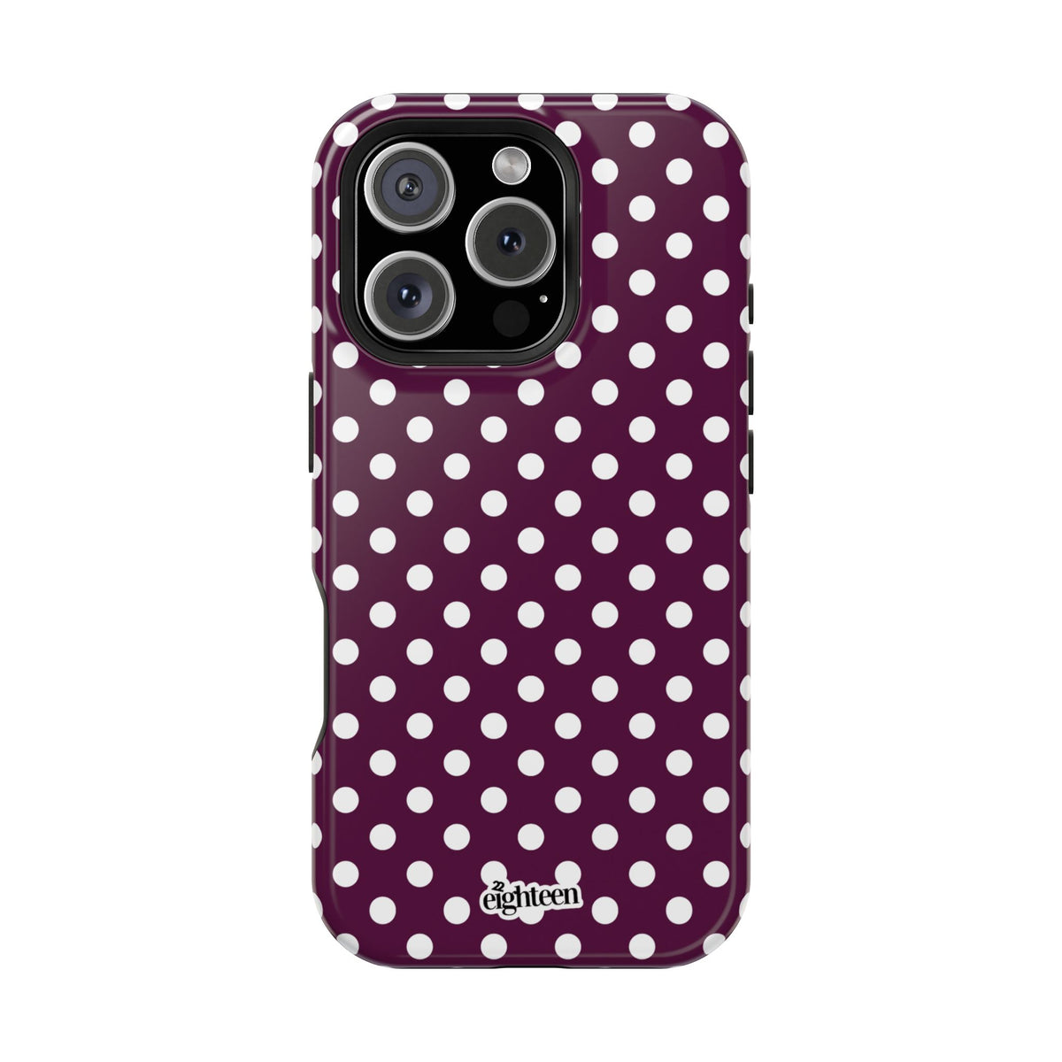 Maroon & White Dot Theory MagSafe Tough Case