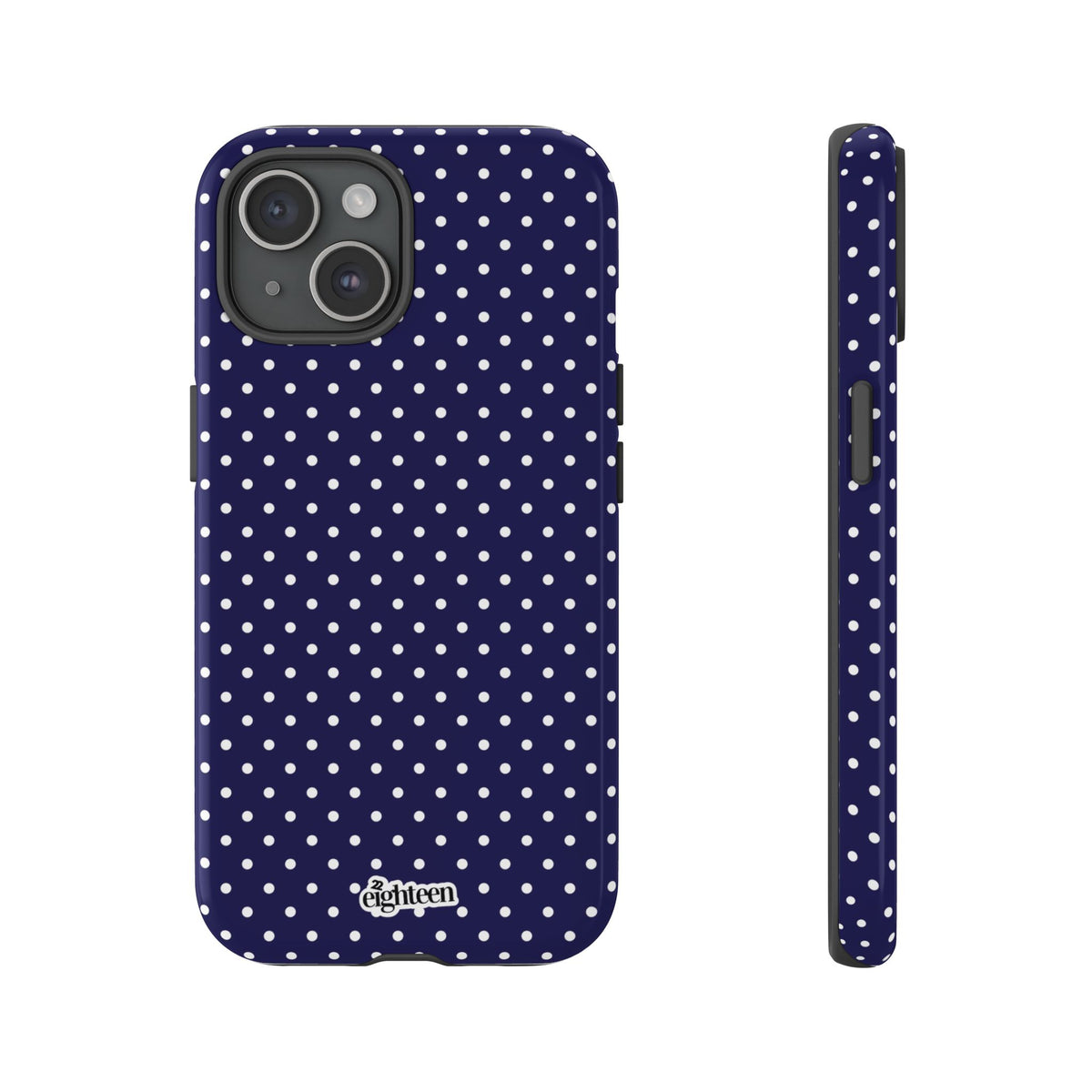 Deep Blue Dotty Phone Case